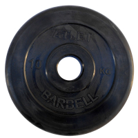 Диск обрезиненный MB Barbell Atlet B51-10 кг