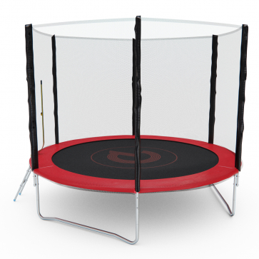 Батут с сеткой DFC PELPO 10ft с лестницей, RED - 3